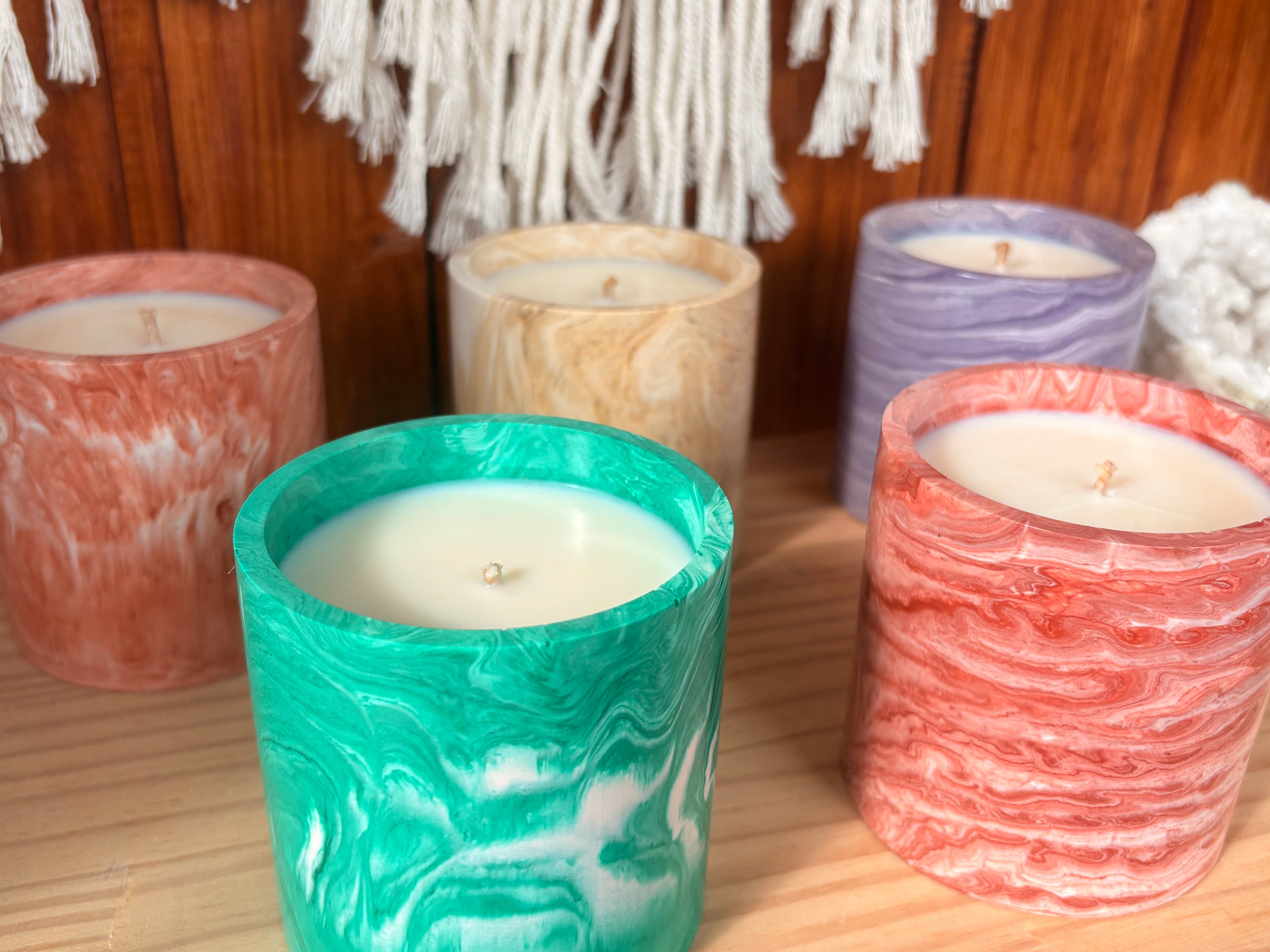 Stone Whirl Candles