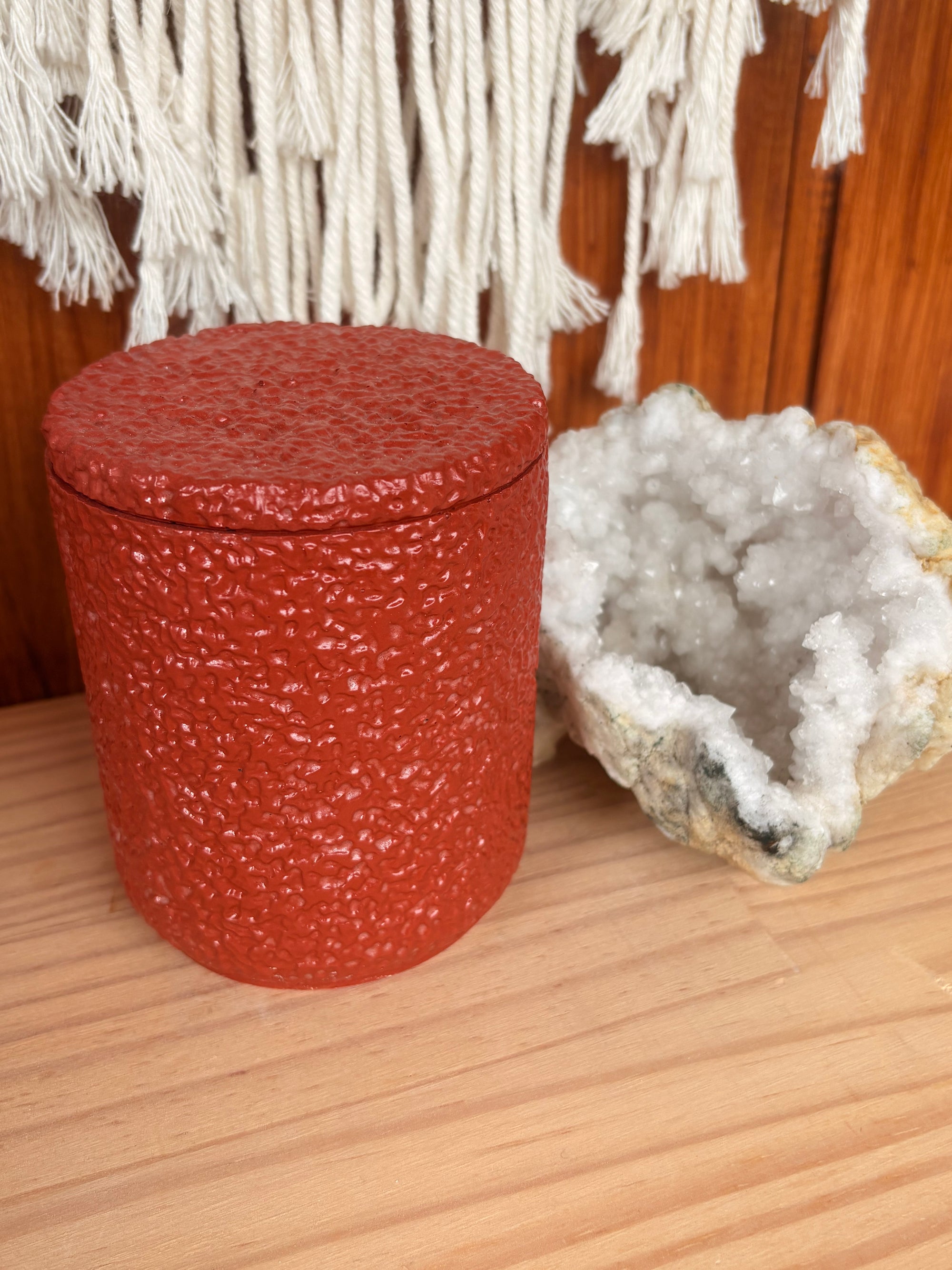 Red Oxide and Oriental Blossom Terra Veil Candle
