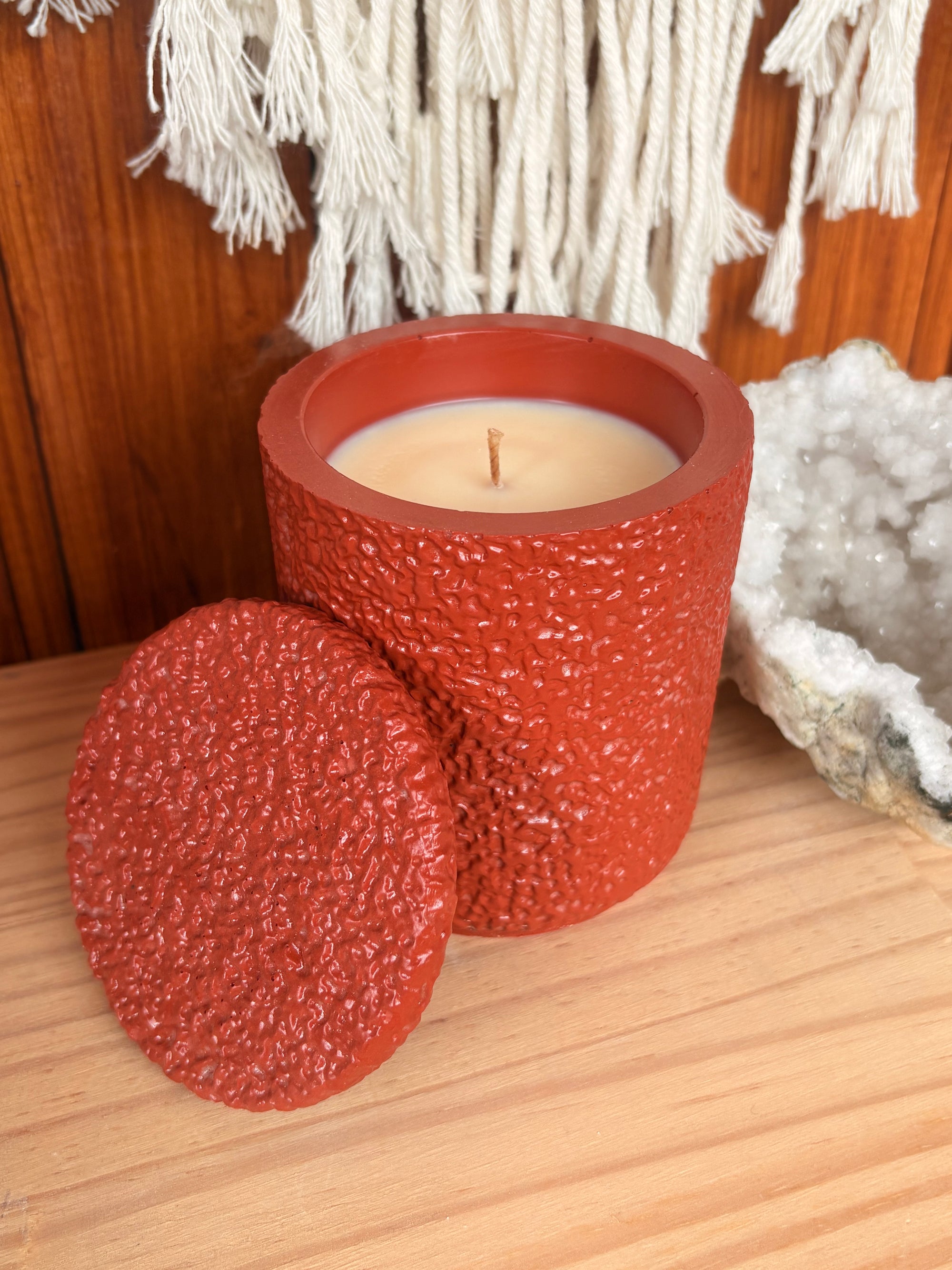 Red Oxide and Oriental Blossom Terra Veil Candle