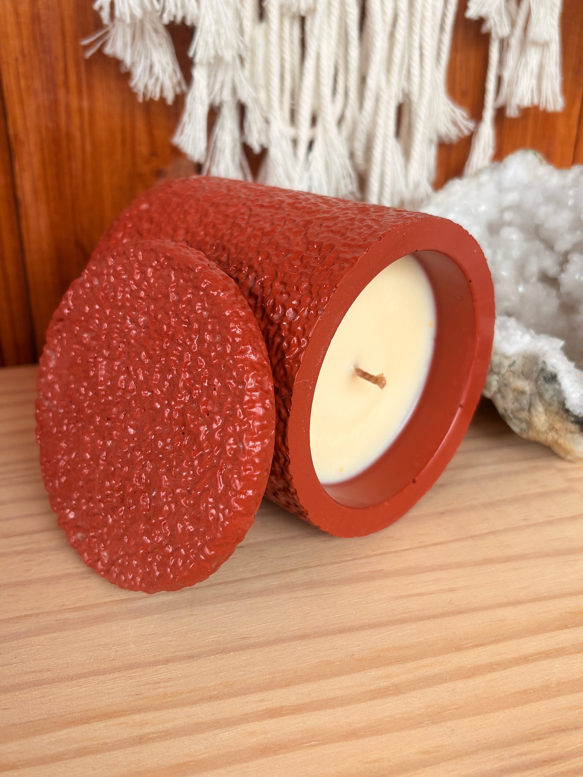 Red Oxide and Oriental Blossom Terra Veil Candle