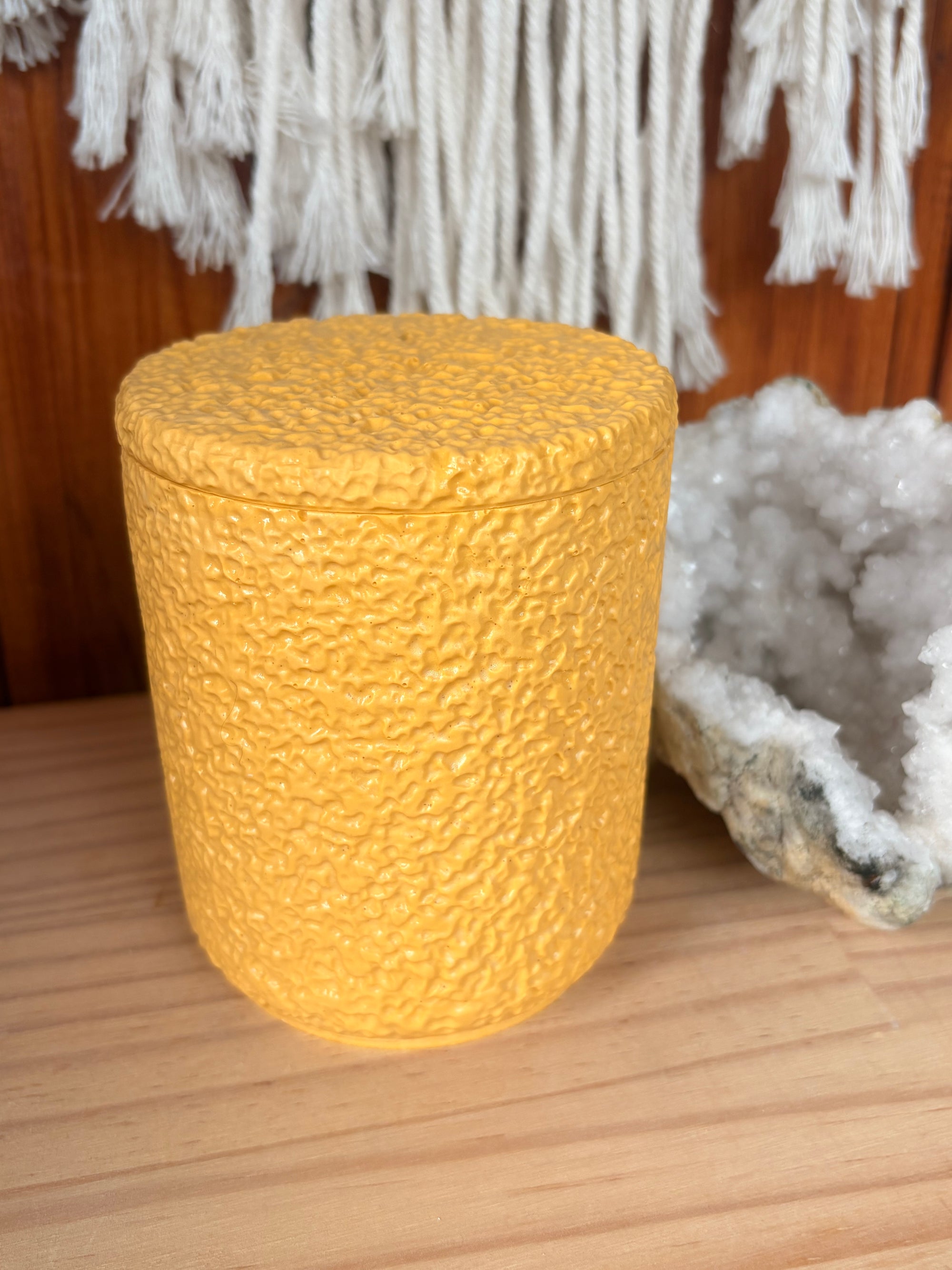 Marigold with Fresh Linen Terra Veil Candle