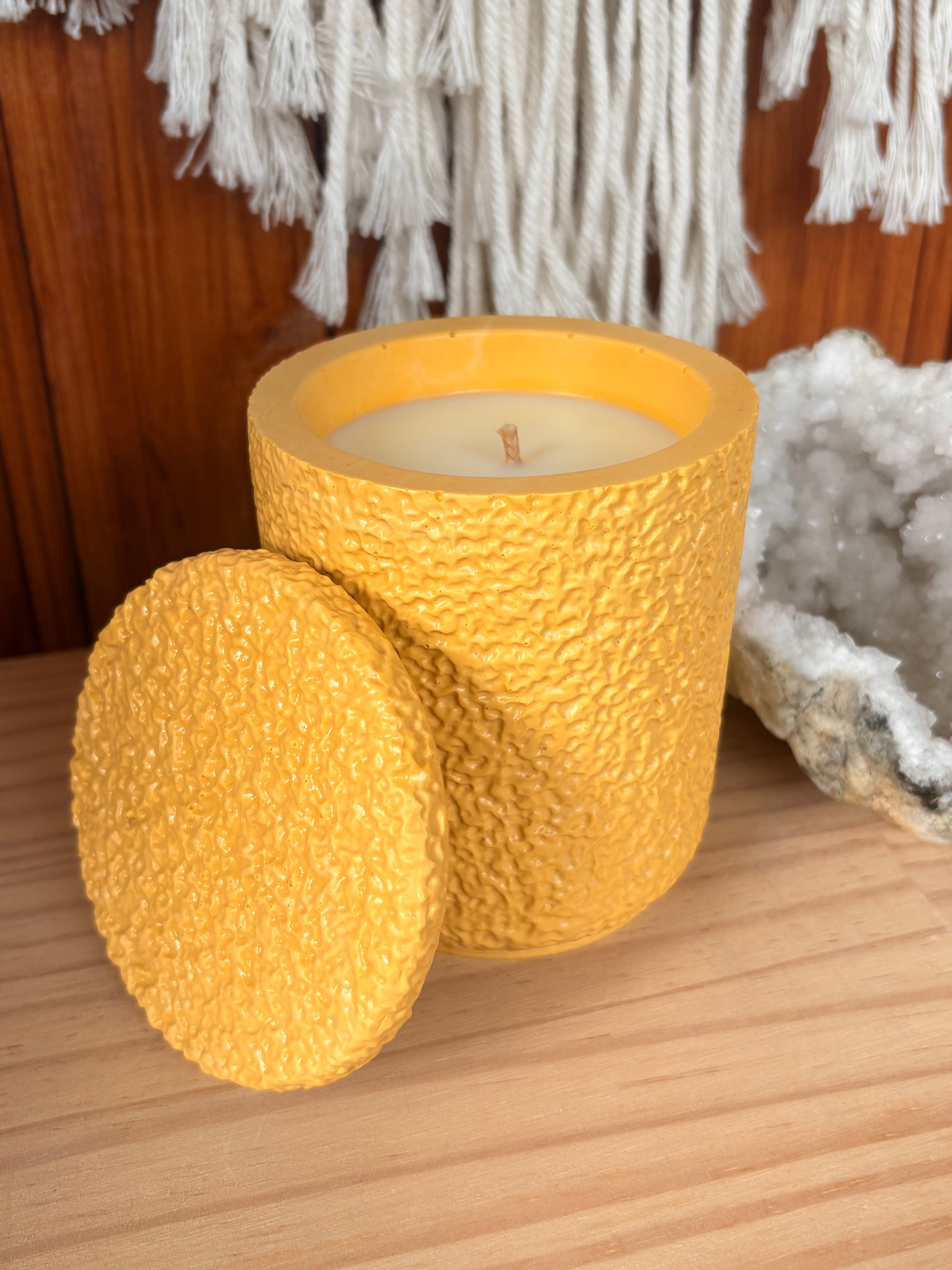Marigold with Fresh Linen Terra Veil Candle