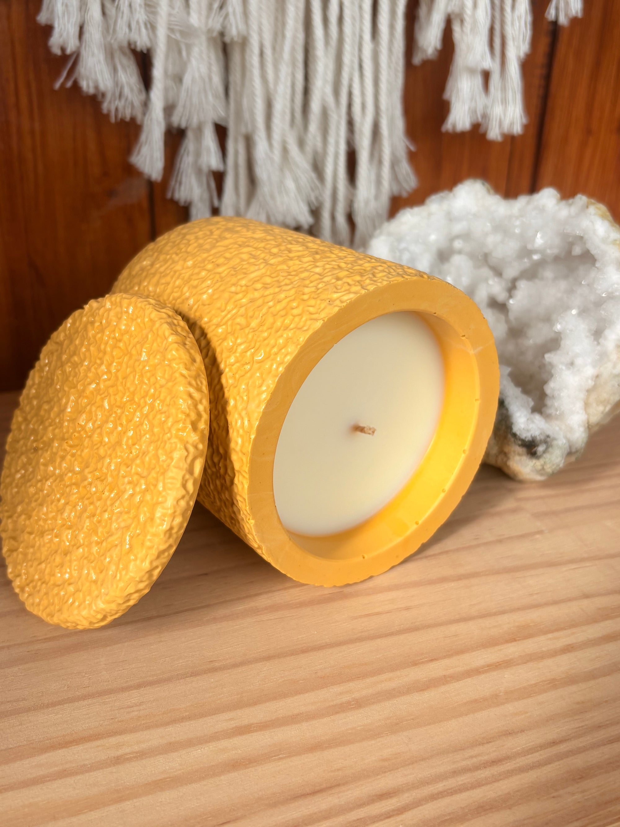 Marigold with Fresh Linen Terra Veil Candle