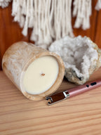 Coade Lemongrass and Ginger Stone Whirl Candle